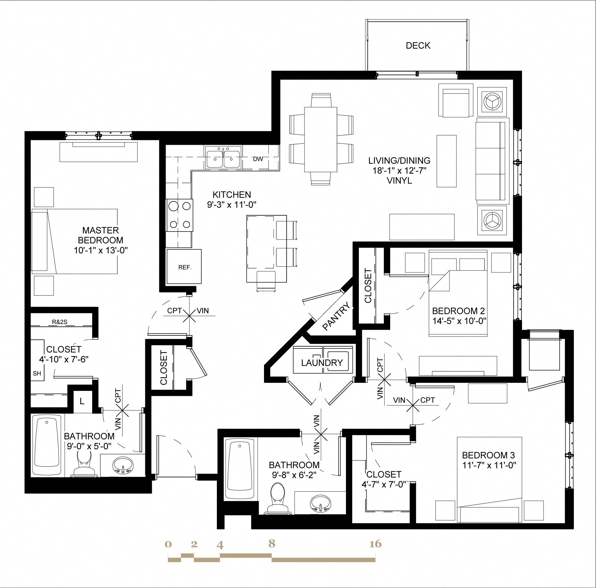 Village Commons Townhomes in Savage, MN Connelly C2 Floorplan